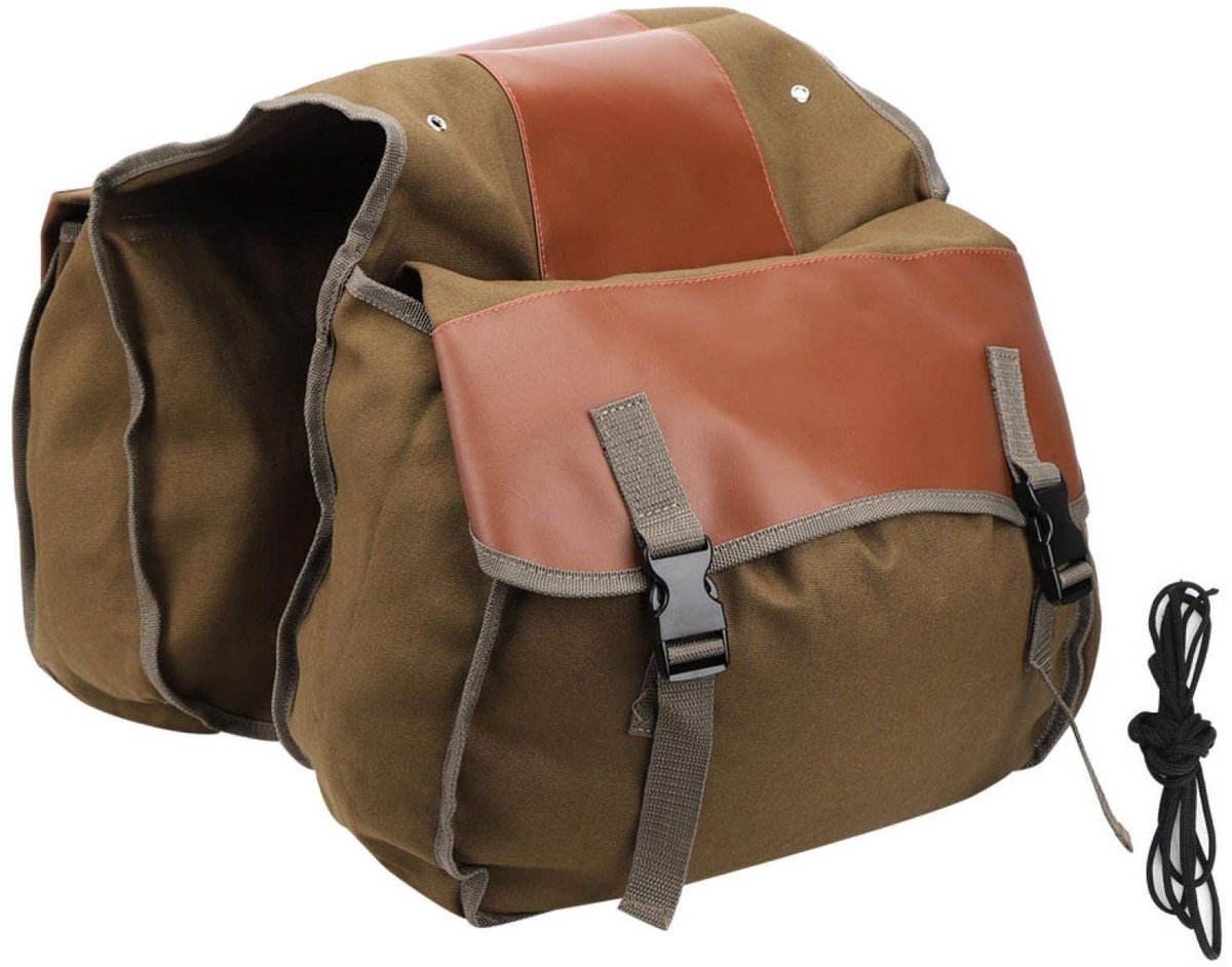 Dailygoods- Fietstas Achterrek - Multifunctioneel - Verstelbare Capaciteit 40 Liter - Slijtvast Canvas - Reflecterend - Maximale Belasting 49 Kilogram - Fietsbagage