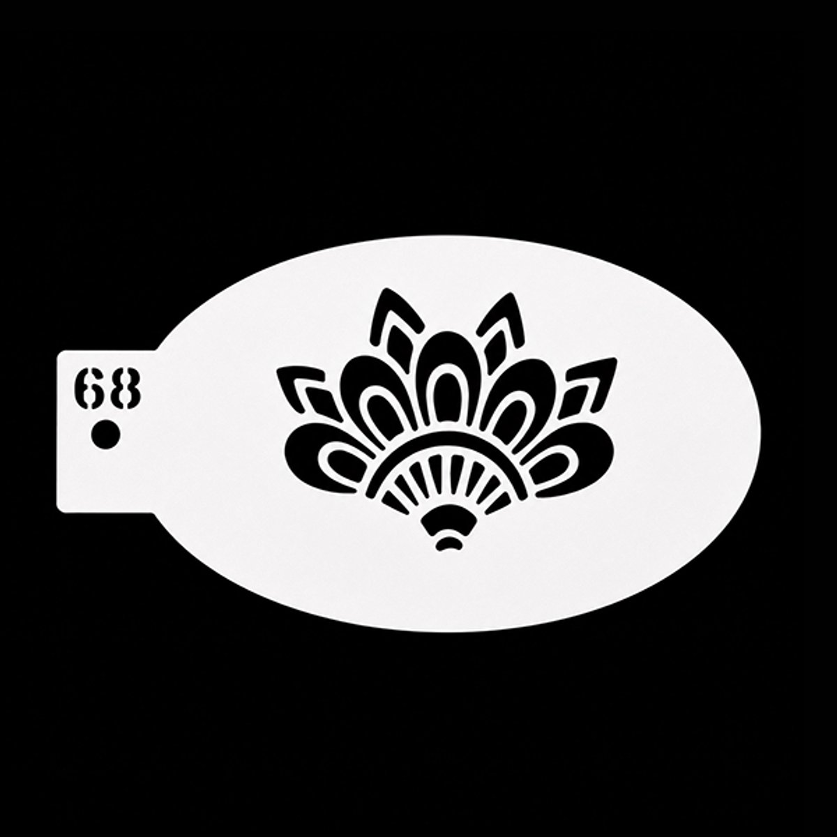 Lotus Bloem Stencil