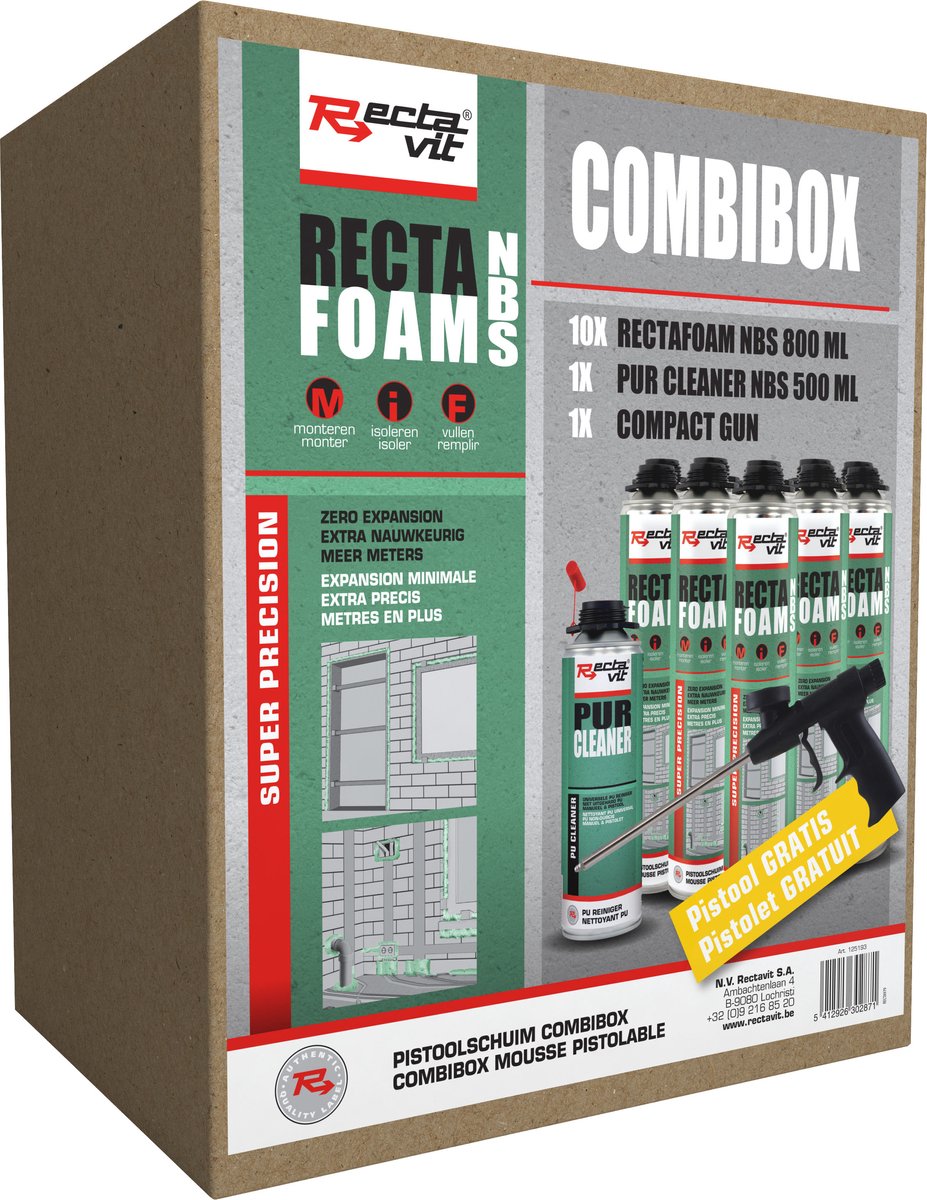 Rectavit Recta Foam NBS - Super Precision Combibox - Groen