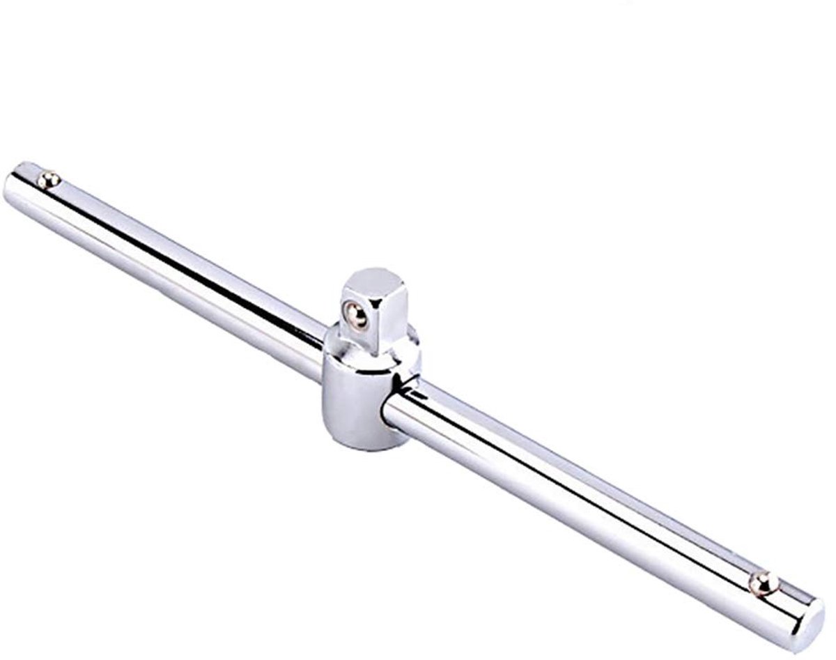 Dailygoods- Dopsleutel T-Handgreep - Schuifstaafsleutel - Chroomvanadiumstaal - Hoge hardheid - Voor voertuigonderhoud - 1/4" formaat - Sleutel