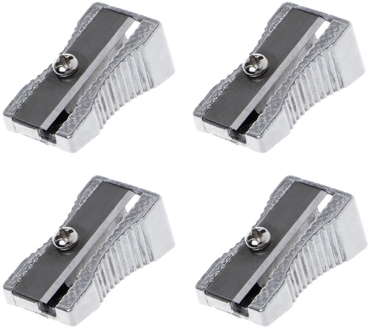 Dailygoods- Puntenslijper 4 Stuks - Aluminiumlegering - Handheld - Lichtgewicht - School/Kantoor - Duurzaam en Precisie - Slijper