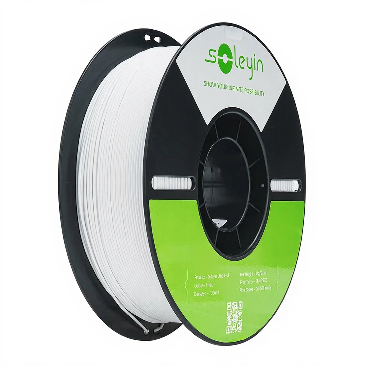 Creality Soleyin Ultra PLA Wit 1KG – 1.75mm 3D Printer Filament – Hoge Precisie – Morgen in Huis – Snelle Levering