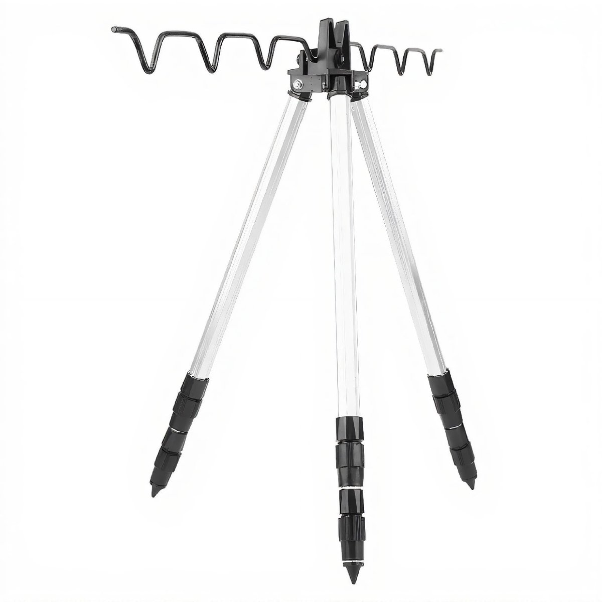 Dailygoods- Hengelstatief Aluminium - Zeevisstatief - Vissteunstandaard - Telescopisch - Driehoekig Ontwerp - Antislip en Duurzaam - Visstandaard