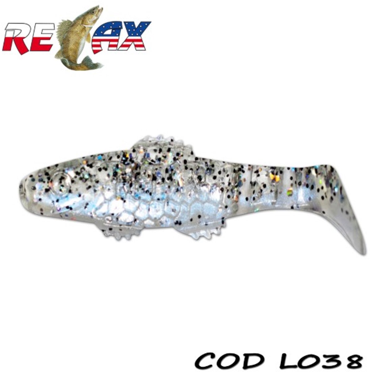 Relax Lures Clonay Transparant Glitter (4.5cm)
