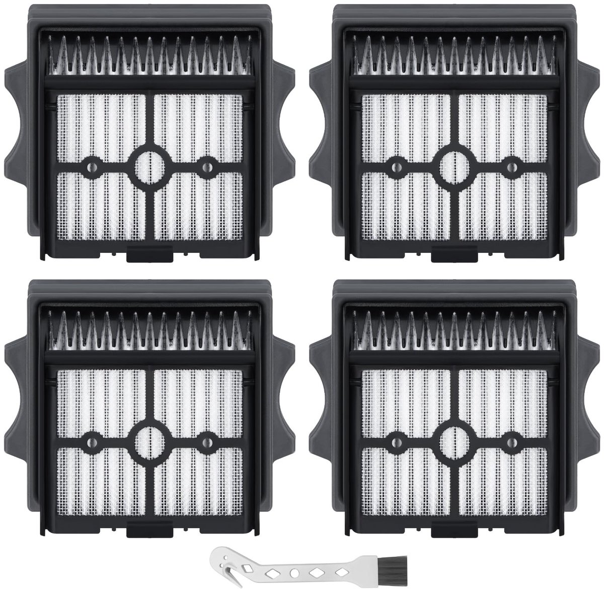 Dailygoods- HEPA Filters 4 Pack - Vervanging voor Tineco Floor One S6/S7/S9/S5 - Duurzaam - Milieuvriendelijk - Zeer efficiënte filter - Compatibel met meerdere modellen - Stofzuigerfilters