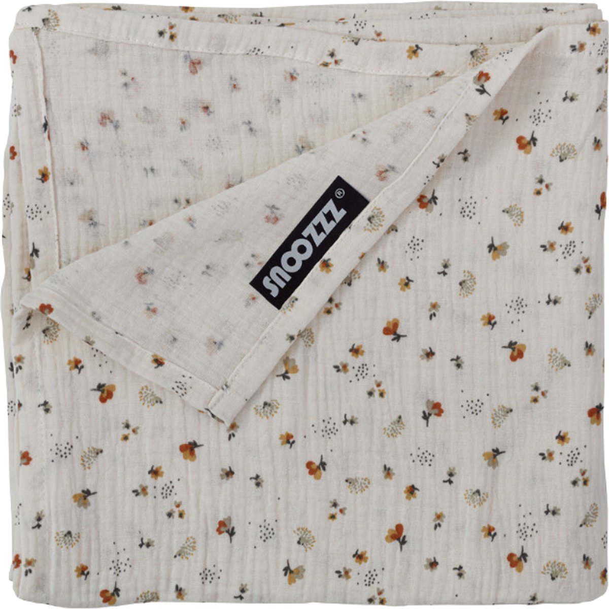 Snoozzz Hydrofiele Doek XL - 120 x 120 cm - 100% Katoen - Extra Zacht - Flower