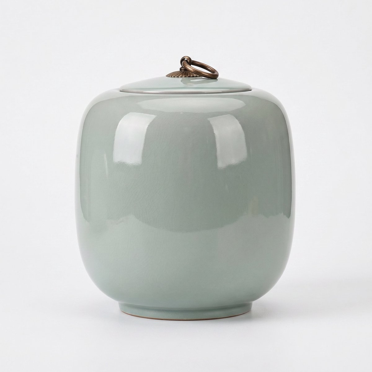 Artic Imperial urn - 3.7 Liter - Lichtgrijs - Luxe As Urn - Keramiek - Voor Huisdieren of Menselijk As - Urne