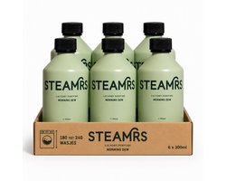 STEAMRS - Luxe Wasparfum - Morning Dew - 300 ml x 6- Designer parfum voor je kleding - 180 tot 240 wasbeurten - Verzorgend voor textiel