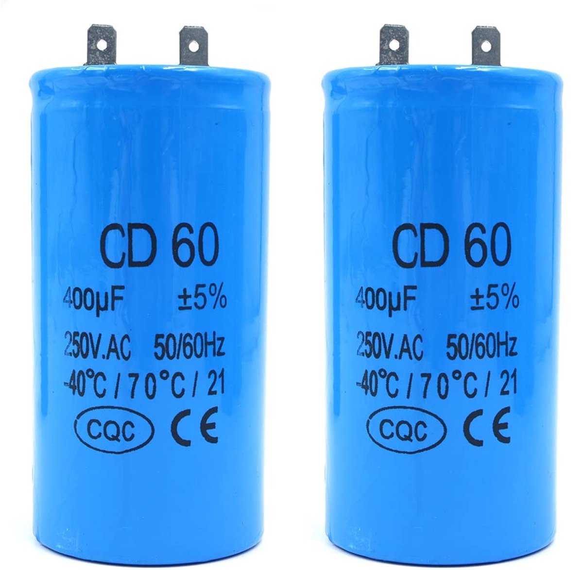 Dailygoods - Motor Startcapacitor - 400UF - Elektrische Motoren - 50x100mm Rond - Wasmachines - Capaciteit - Onderdelen