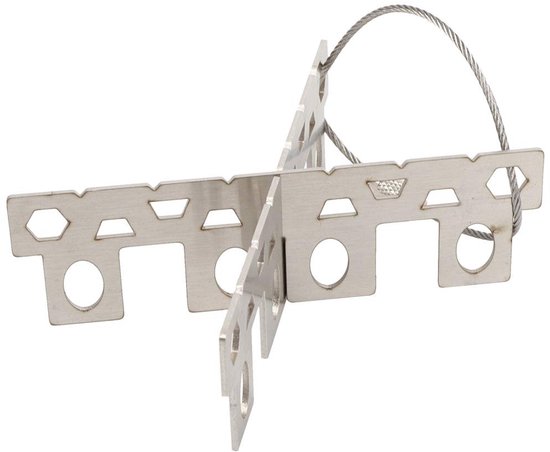 Dailygoods- Picknickfornuis Draagbaar - Roestvrij Stalen Beugel - Multi-brandstofcompatibiliteit - Stabiele Constructie - Lichtgewicht - Afmetingen 9,6 x 2,9 cm - Kampeerfornuis — afbeelding 3