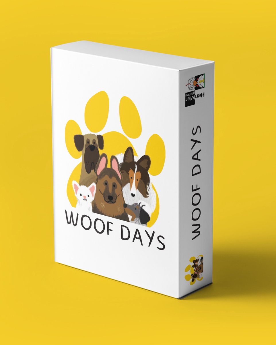 HOT Exclusive kaartspel Woof Days - hondenspel, snel en leuk.