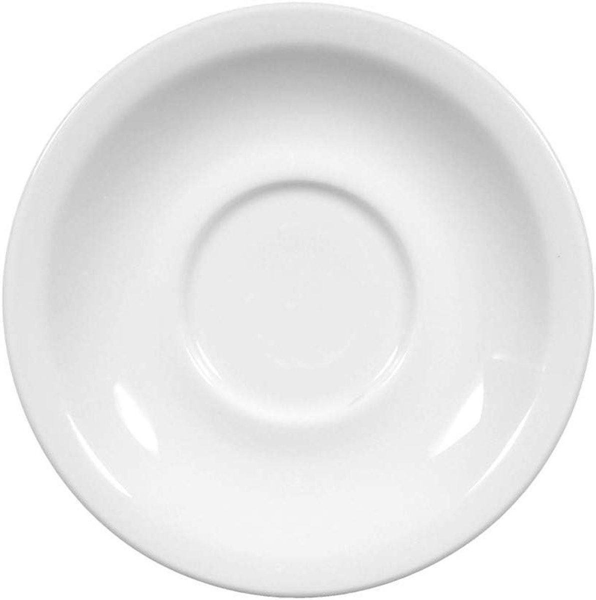 Kop en schotel set - Koffieschoteltjes - Koffie serveren - Vaatwasmachinebestendig - 14.5 cm - Wit
