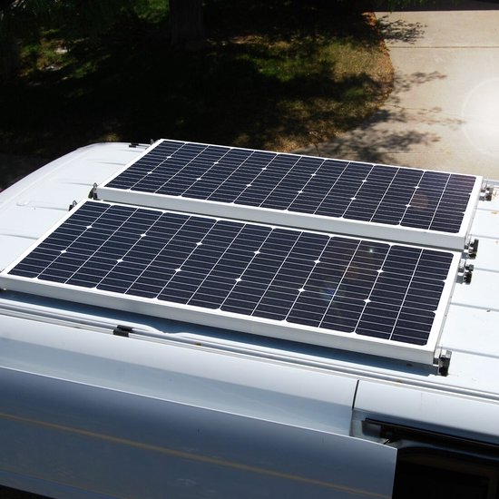 Rolu Zonnepaneel Camper - Zonnepaneel Set - 150 Watt - 12V Controller & Bekabeling - Flexibel - Camper - Caravan - Off-Grid van Merkloos — afbeelding 2