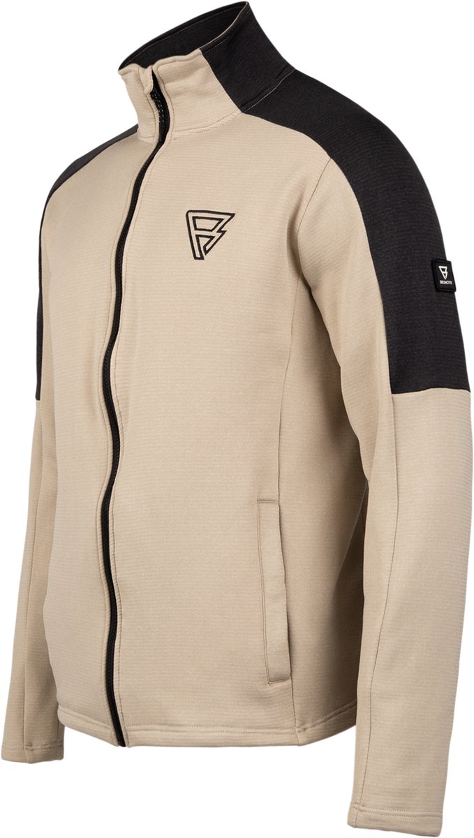 Brunotti Daronst-Zip Heren Fleece Fungi Beige