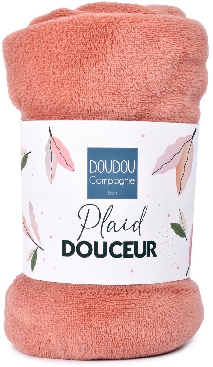 Doudou et Compagnie - Zachte deken - Terracotta - 70 x 100 cm - 0m+