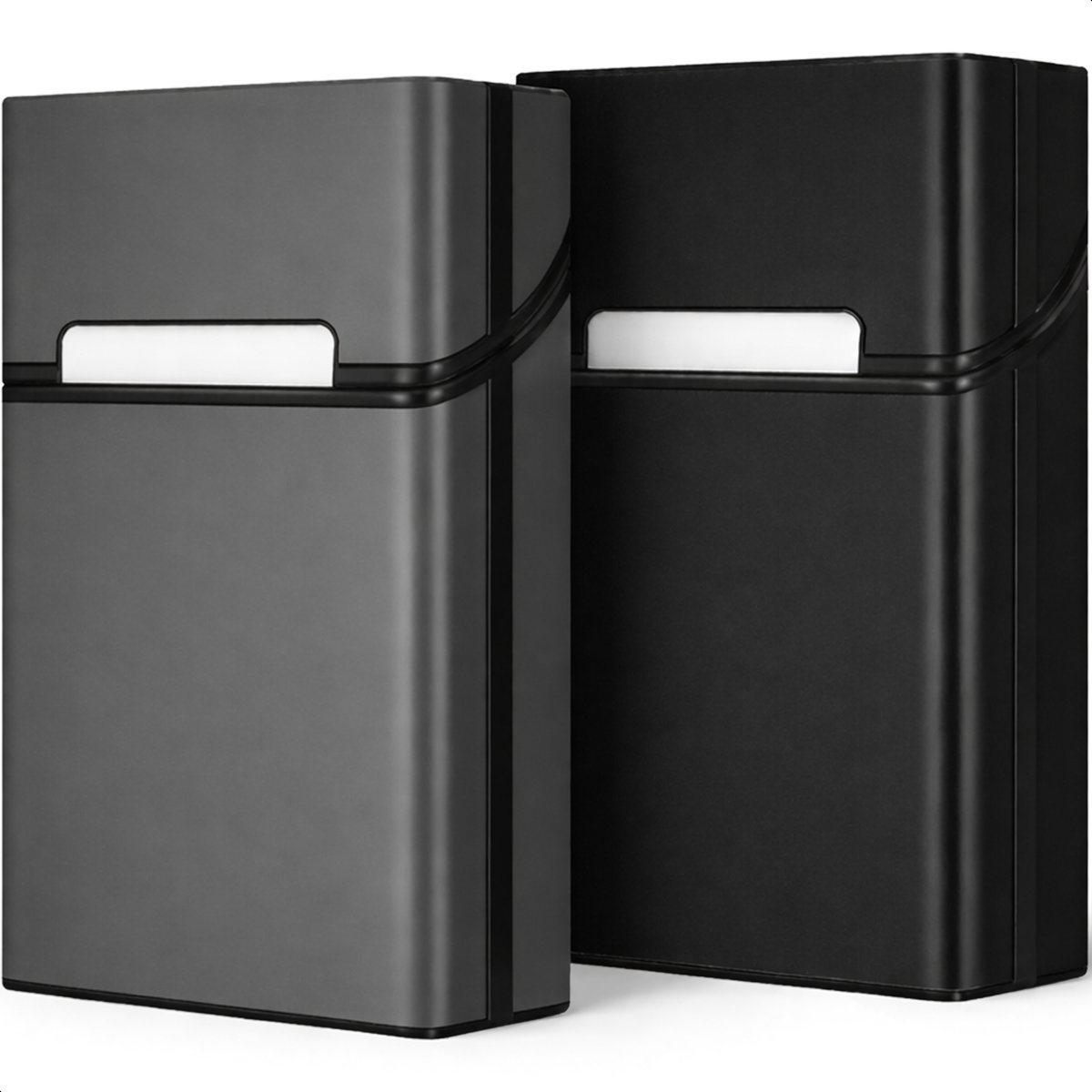 Sigaretten doosje voor 20 stuks - 2 PACK - accessoire voor elektrische Sigaretten maker - Houder - Box - RVS