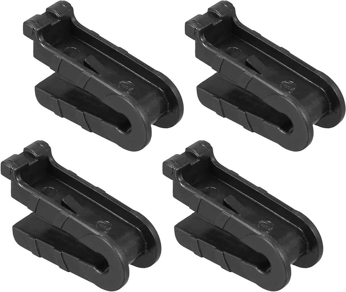 Wisser Arm Clips - Adapter Set - Bescherming Bouten - Universele Pasvorm - 3x1 cm - Zwart