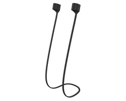 Magnetisch Oordopjes Koord - Ideaal voor Hardlopen of andere sport - Siliconen Strap voor Draadloze Oortjes - Geschikt voor AirPods 1, 2, 3, 4 & AirPods Pro 1 / Pro 2 / Pro 3 - Zwart