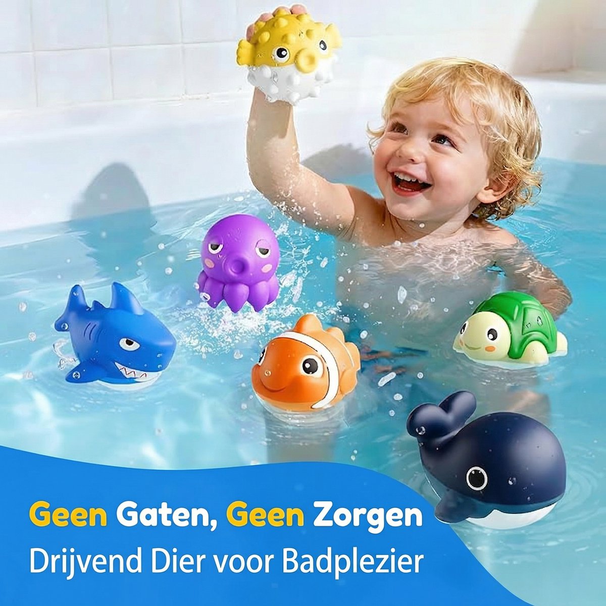 Sogiol® Duikspeelgoed - Duikspeelgoed voor Kinderen - Zwembad Speelgoed - 6 Zeedieren & 6 Duikkooien - Waterspeelgoed -voor buiten, strand, meer en zomerfeest – foto 3