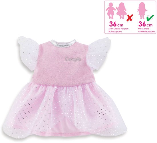 Corolle glitter poppenjurk roze Ma Corolle pop 36 cm van Merkloos — afbeelding 4