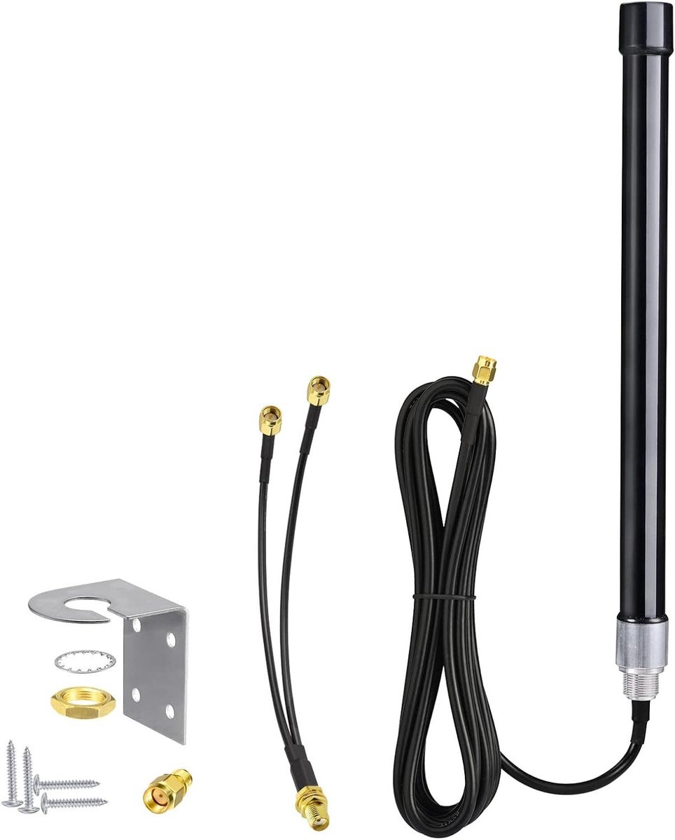 4G LTE Antenne - Glasvezelantenne Router - Signaal Versterken - SMA Connector - 5dbi - Zwart