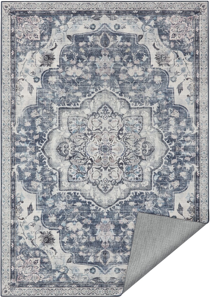 SONGMICS HOME - Tapijt - Vintage Vloerkleed - Wasbaar en Antislip - Voor Woonkamer Slaapkamer Keuken