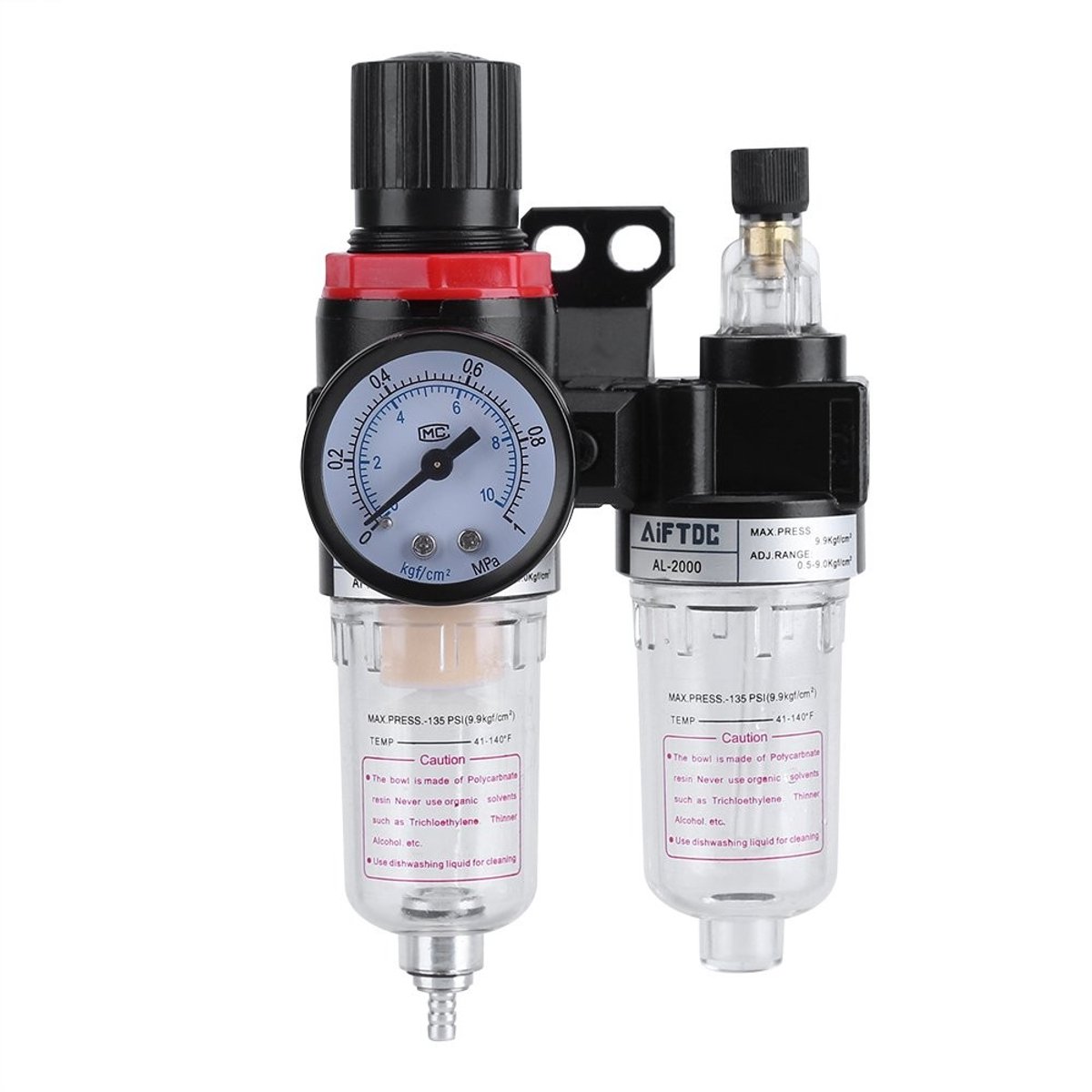 Allecto - Luchtdroger en Filter Regulator - Vocht- en Oliescheider voor Compressoren