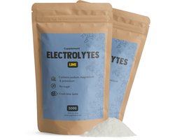 Cupplement Elektrolyten Poeder Citroen Suikervrij Combideal 2x 500 Gram - Energie - electrolytes - Keto - Vegan - Zonder toevoegingen - Lab getest - 125 dagen voorraad per zakje -