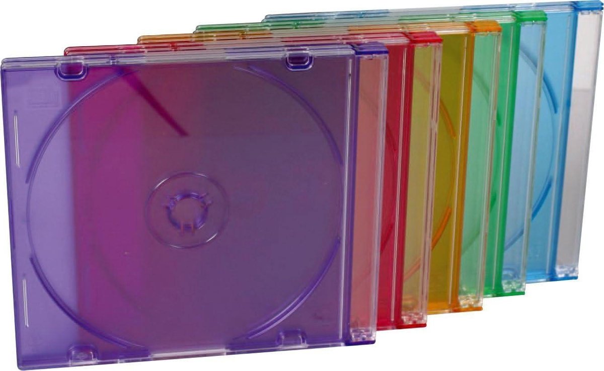 CD Hoezen - DVD Opslag - Media Beschermen - Ultradun 5.2mm - 25 Stuks - Multicolor