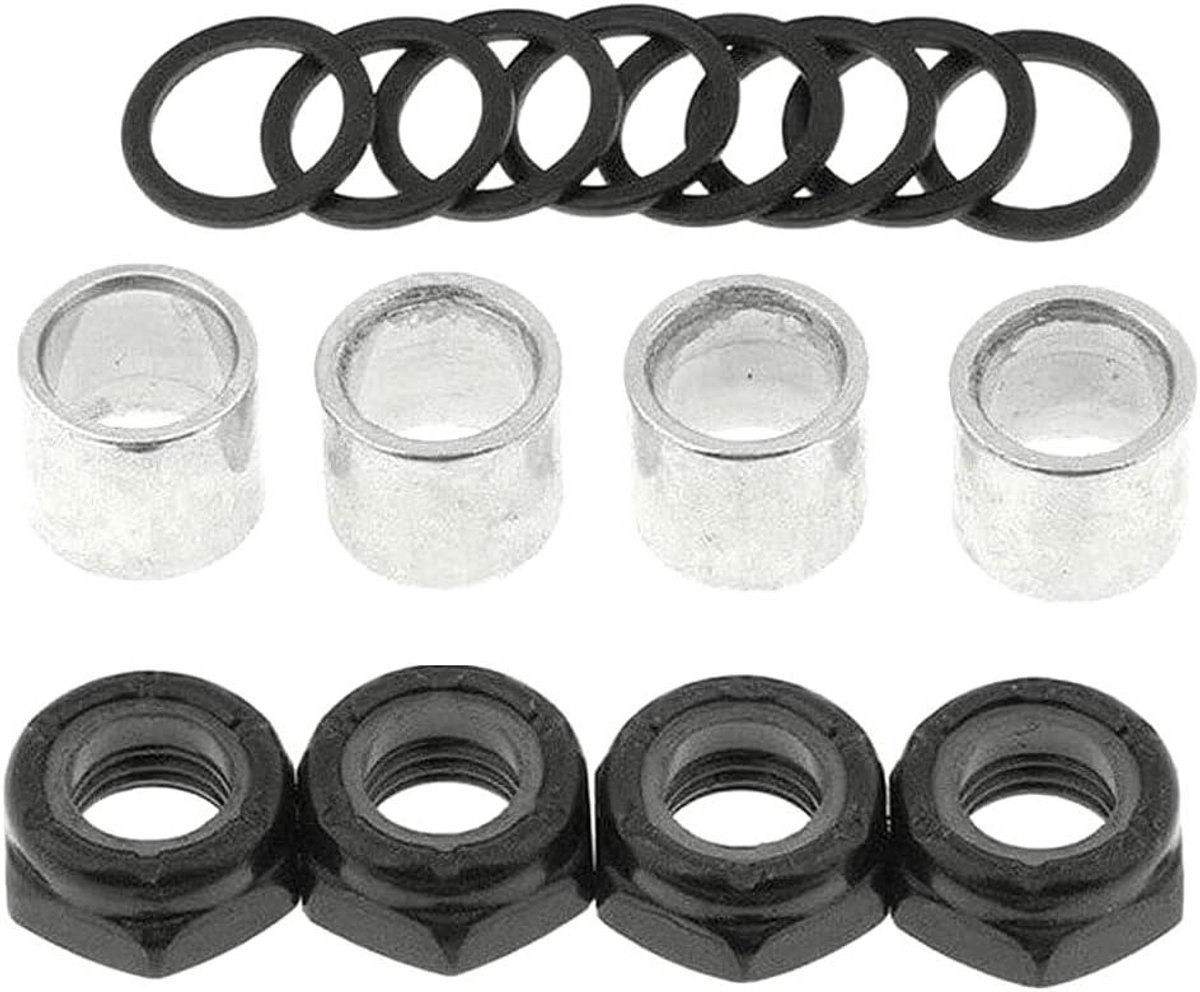 2 Sets Skateboard Truck Speed Kit As Wasmachines Moeren Spacers voor Lager Prestaties Mannen Vrouwen Outdoor Skateboarding
