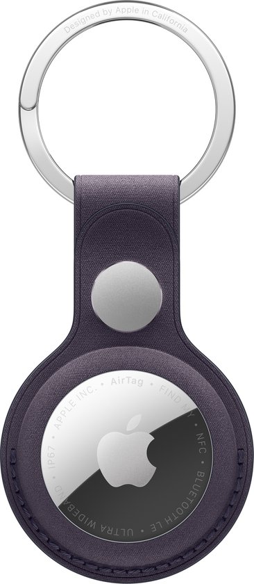 Apple Finewoven Airtag‑sleutelhanger Middernachtpaars