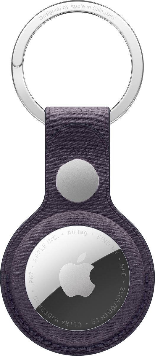 Apple AirTag FineWoven Key Ring (Zonder AirTag ) – Midnight Purple