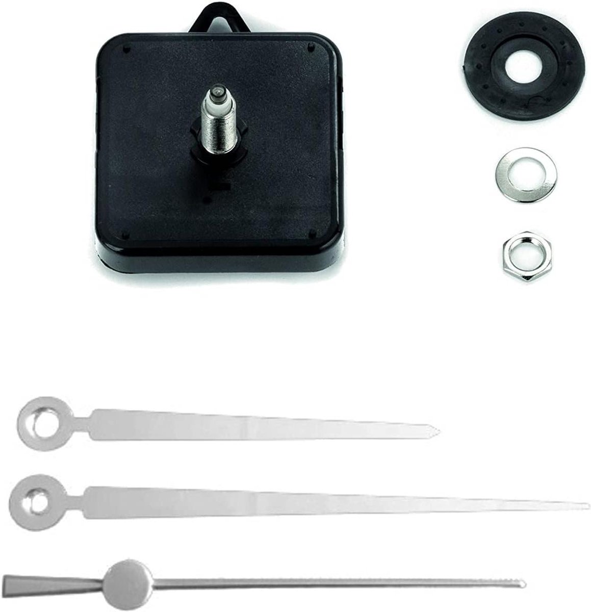 Uurwerk Set - Klokonderdelen - Klok Maken - Stil Mechanisme - 8.5cm 11.2cm - Zwart