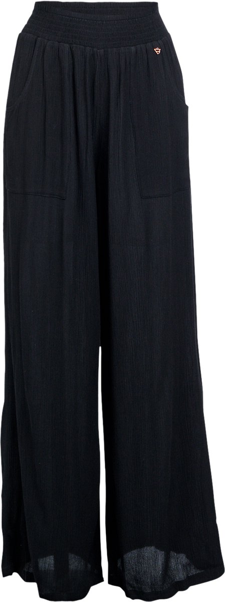 Brunotti Catalina Broek Dames 100% Katoen High waist fit Loose Fit L Zwart