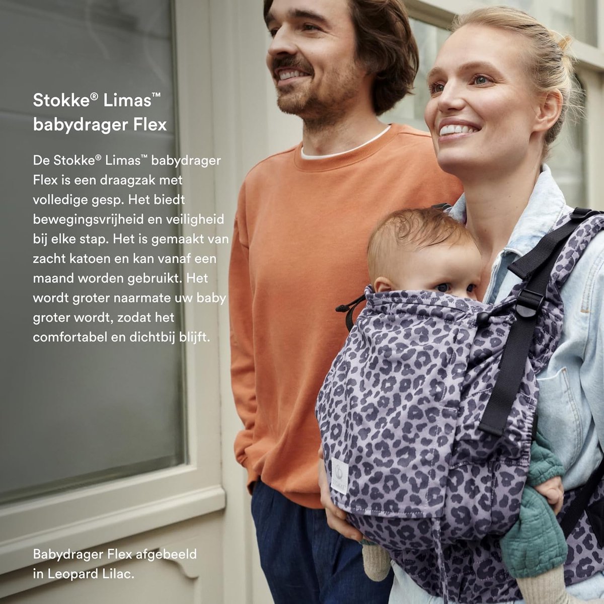 Stokke Limas Carrier Flex, Glacier Green - 2023-versie (OCS) - Babydrager met volledige gesp - Drie draagopties - Veilig voor baby's van 1 maand/4 kg tot 20 kg – foto 3