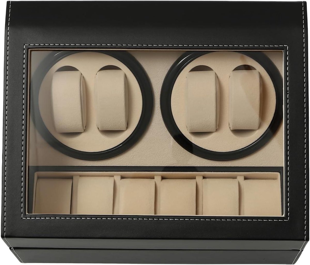 Horloge Opbergbox - Automatisch Winders - Horloges Beschermen - Vouwbaar Ontwerp - 4+6 Vakken