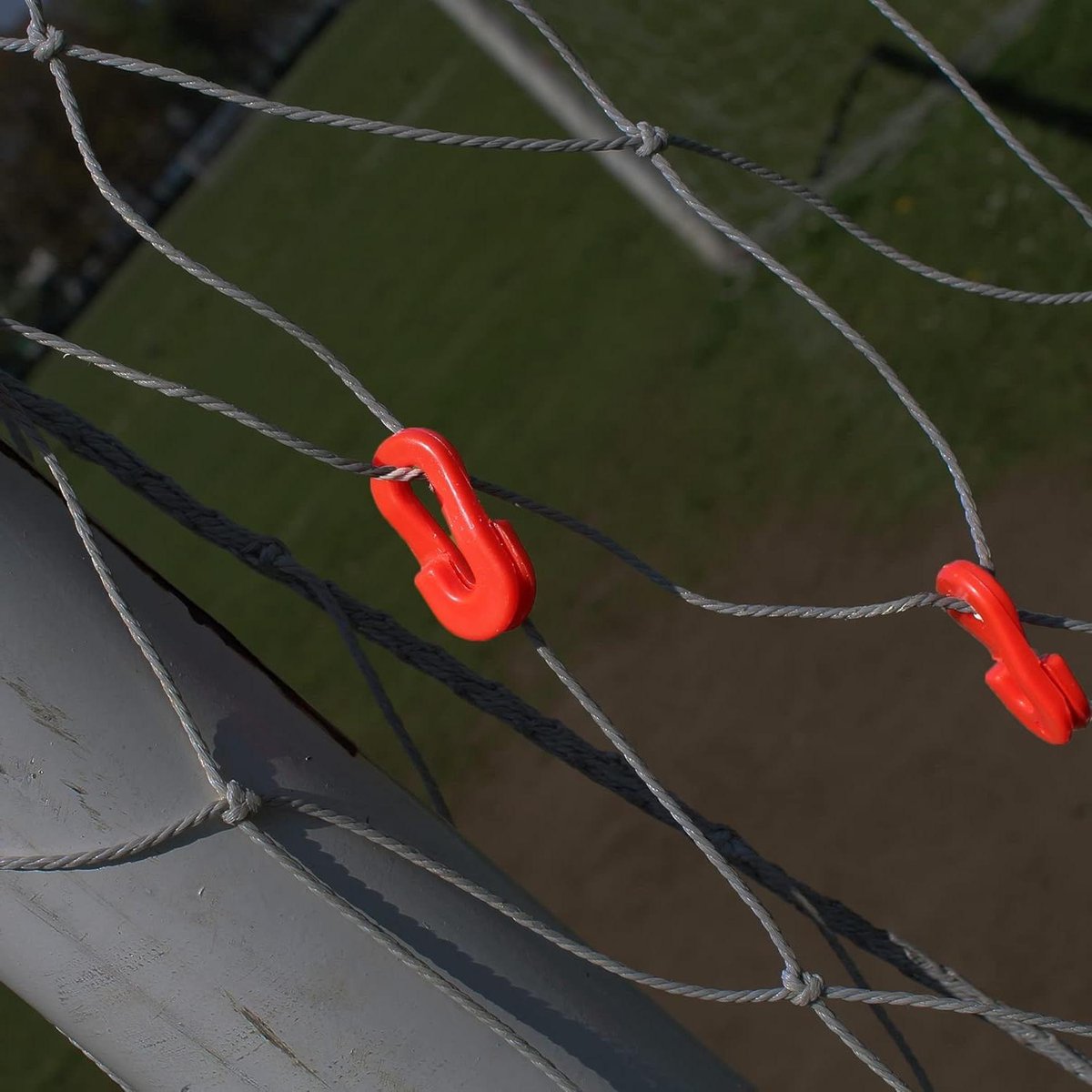 Voetbal Net Clips - Doel Net Bevestigers - Sport Netten Bevestigen - Duurzaam Nylon Plastic - 4cm x 2cm - Geel