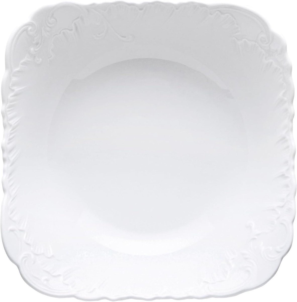 Saladekom Porselein - Kommetje - Voorhapjes - Vaatwasser Magnetronbestendig - 14x14 cm - Wit