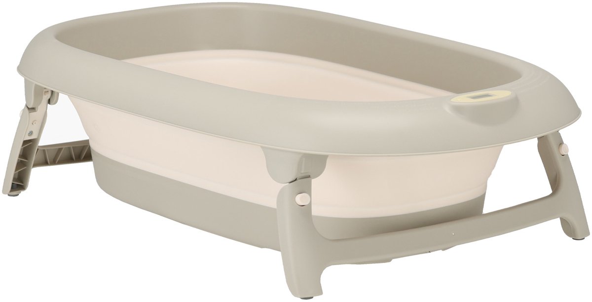 Mooiys Opvouwbaar Babybad met Thermometer - Babybadset met Standaard