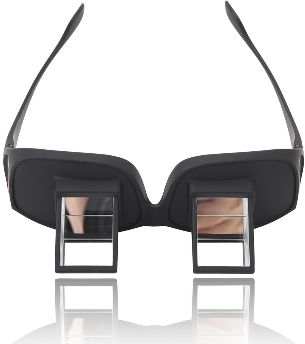 Lazy Glasses - Horizontale Leeglas voor Ontspannen Lezen en TV Kijken in Bed