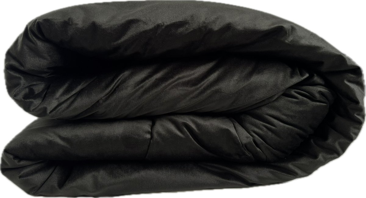 Prestige Bedding 2 in 1 Velvet Dekbed zonder Overtrek - Dekbed Inclusief slopen - 200x200 - Zwart