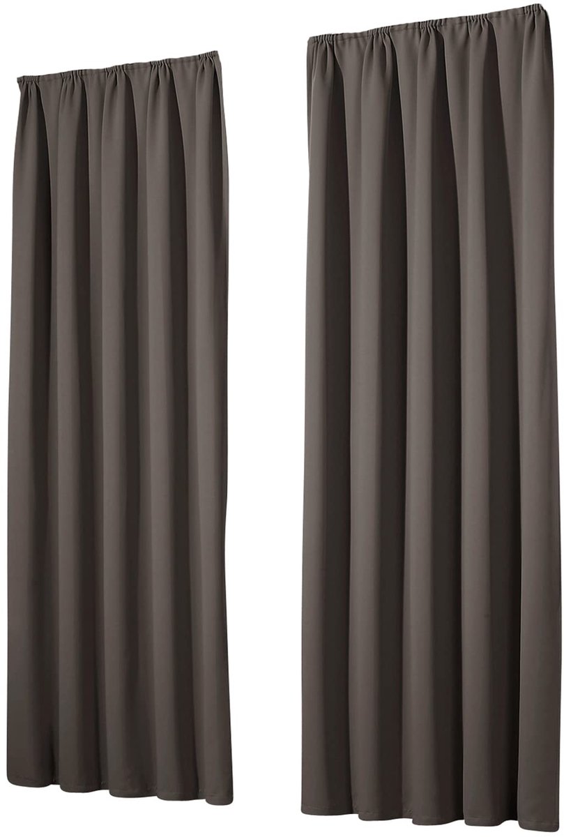 Ibenzoa Verduisteringsgordijnen - Thermisch isolerend - 245x135 cm - Polyester Rood;Blauw;Groen;Geel;Grijs