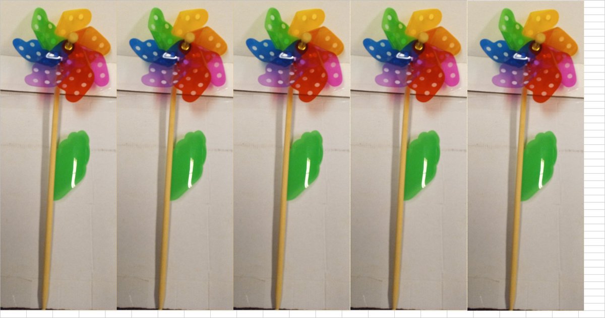 Vdtoys ® Set van 5 Grote windmolens diameter 45 cm.
