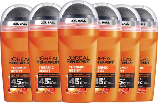 L’Oréal Paris Men Expert Thermic Resist - Deodorant Roller - 6 x 50ml