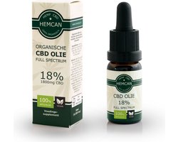 Organische CBD Olie 18% - Full Spectrum - Vegan - 100% Natuurlijk - Nieuw