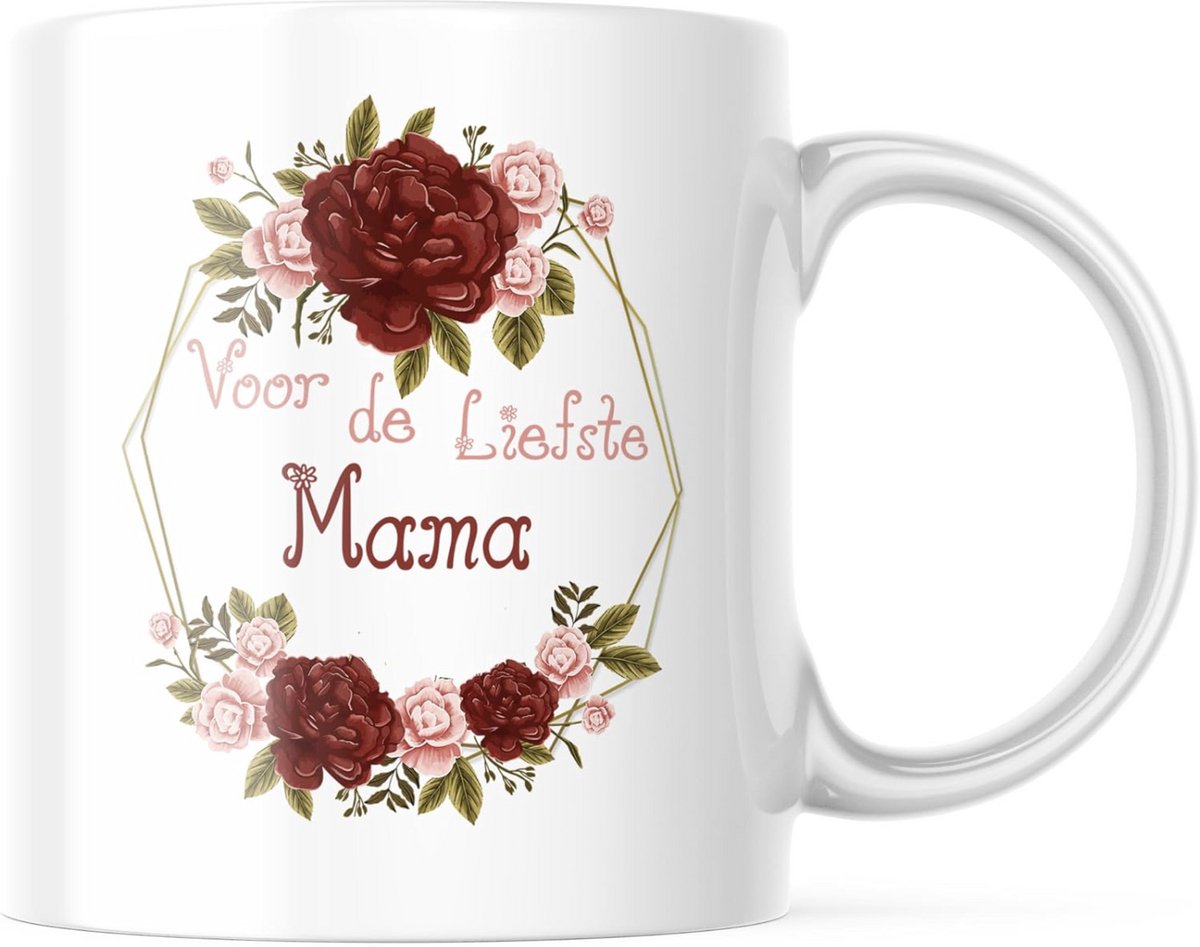 Mok For the Sweetest Mama met Rozen Keramische Beker Cadeau Moederdag