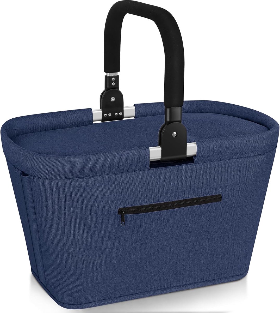 Picknickmand - Picknick Mandje - Boodschappenmand - Fruitmand - Winkelmand - Oxford-Stof met PVC-Coating - Blauw - 35L - van Imperatoris