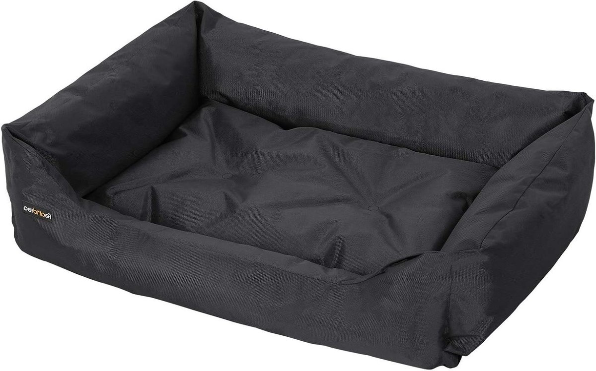 Hondenbed - Hondenmand Hondenkussen - Rusten Slapen - Ademend Antislip - 100x70x28 cm - Zwart
