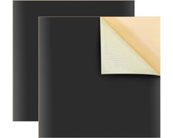 2-delige Reparatieset Voor Vijverfolie - 25×25 Cm Zelfklevende EPDM-folie Reparatieset - Versterkte Rubberen Vijverfolie Naadreparatie, Geschikt Voor EPDM-tuinvijverfolie Patches