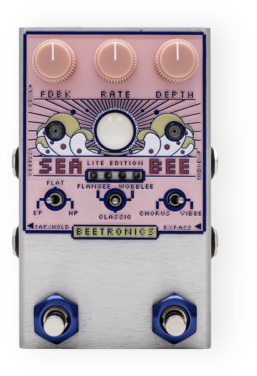 Beetronics Seabee Lite Pink - Modulation effect-unit voor gitaren